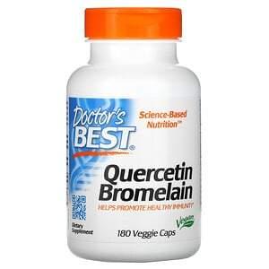 Doctor's Best, Quercetin Bromelain, 180 Veggie Caps - HealthCentralUSA