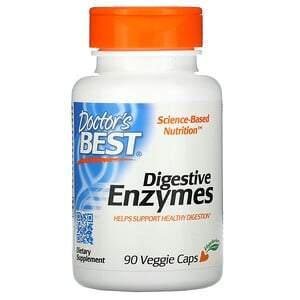 Doctor's Best, Digestive Enzymes, 90 Veggie Caps - HealthCentralUSA