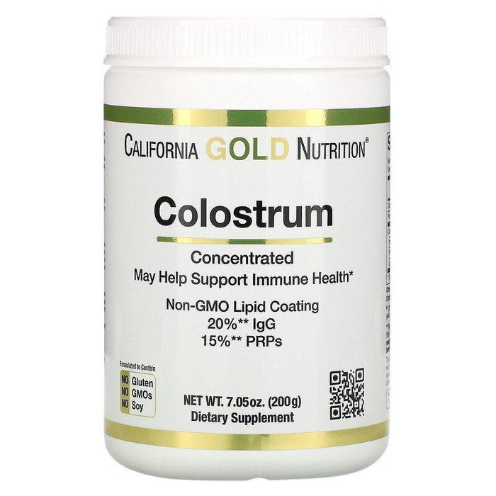 California Gold Nutrition, Colostrum Powder, Concentrated, 7.05 oz (200 g) - HealthCentralUSA