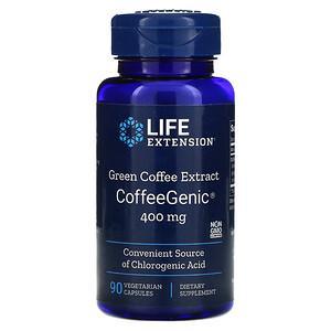 Life Extension, CoffeeGenic, Green Coffee Extract, 400 mg, 90 Vegetarian Capsules - HealthCentralUSA