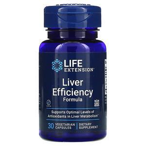 Life Extension, Liver Efficiency Formula, 30 Vegetarian Capsules - HealthCentralUSA
