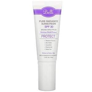 Belli Skincare, Pure Radiance Sunscreen, SPF 30, 1.5 fl oz (44 ml) - HealthCentralUSA