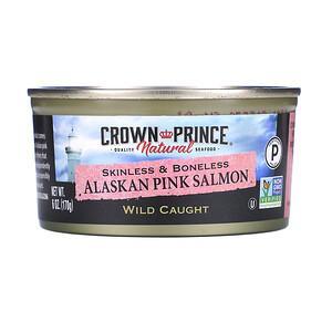 Crown Prince Natural, Alaskan Pink Salmon, Skinless & Boneless, 6 oz (170 g) - HealthCentralUSA