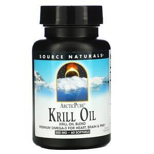 Source Naturals, ArcticPure, Krill Oil, 500 mg, 60 Softgels - HealthCentralUSA