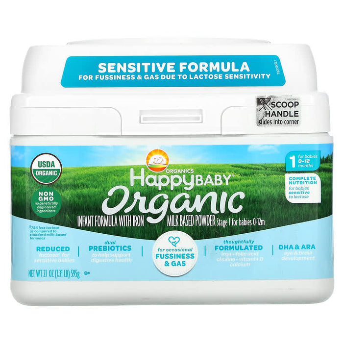 Happy Baby Organics, Organic Infant Formula, Stage 1 Sensitive