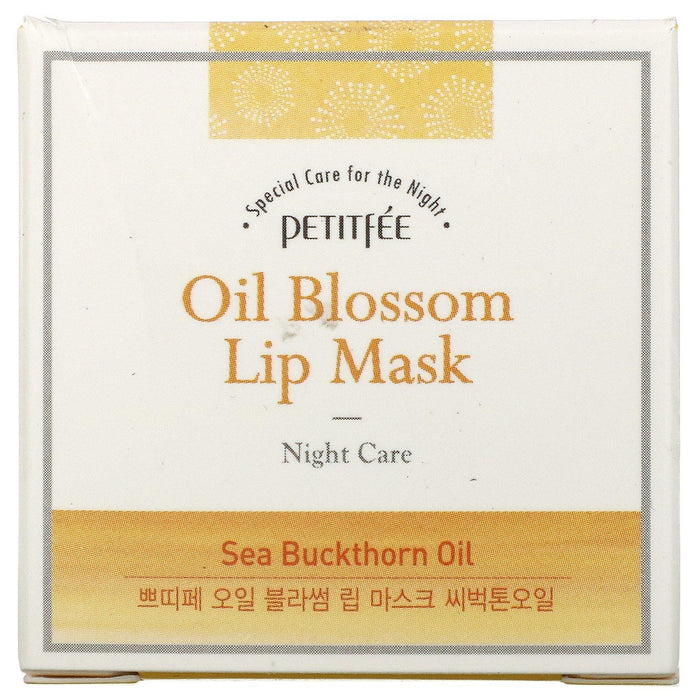 Petitfee, Oil Blossom Lip Mask, Sea Buckthorn Oil, 15 g - HealthCentralUSA