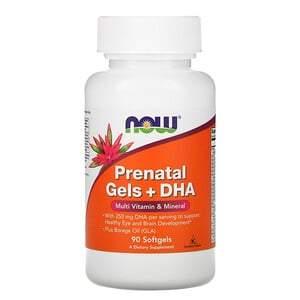 Now Foods, Prenatal Gels + DHA, 90 Softgels - HealthCentralUSA