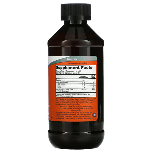 Now Foods, Liquid Iron, 8 fl oz (237 ml) - HealthCentralUSA
