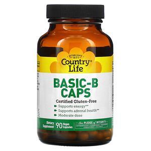 Country Life, Basic-B Caps, 90 Vegan Capsules - HealthCentralUSA