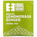 Equal Exchange, Organic Lemongrass Ginger Herbal Tea, Caffeine-Free, 20 Tea Bags, 1.05 oz (30 g) - HealthCentralUSA