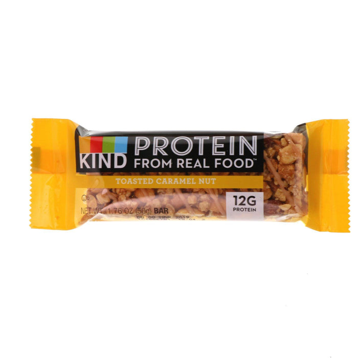 KIND Bars, Protein Bars, Toasted Caramel Nut, 12 Bars, 1.76 oz (50 g) Each - HealthCentralUSA