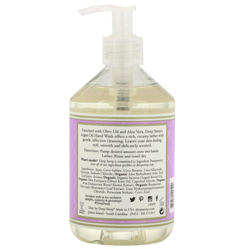 Deep Steep, Argan Oil Hand Wash, Lilac Blossom, 17.6 fl oz (520 ml) - HealthCentralUSA