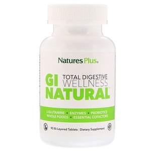 Nature's Plus, Total Digestive Wellness, GI Natural, 90 Bi-Layered Tablets - HealthCentralUSA