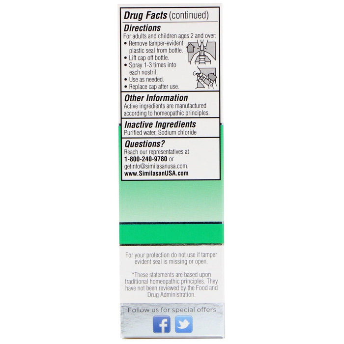 Similasan, Sinus Relief Nasal Mist, 0.68 fl oz (20 ml) - HealthCentralUSA