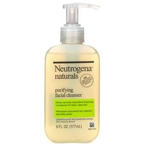 Neutrogena, Neutrogena, Naturals, Purifying Facial Cleanser, 6 fl oz (177 ml) - HealthCentralUSA