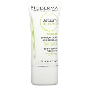 Bioderma, Sebium, Shine-Control Moisturiser, 1 fl oz (30 ml) - HealthCentralUSA