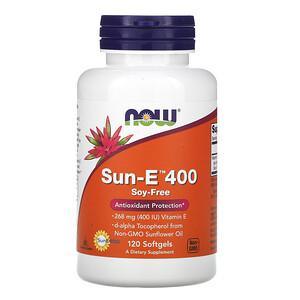 Now Foods, Sun-E 400, 120 Softgels - HealthCentralUSA