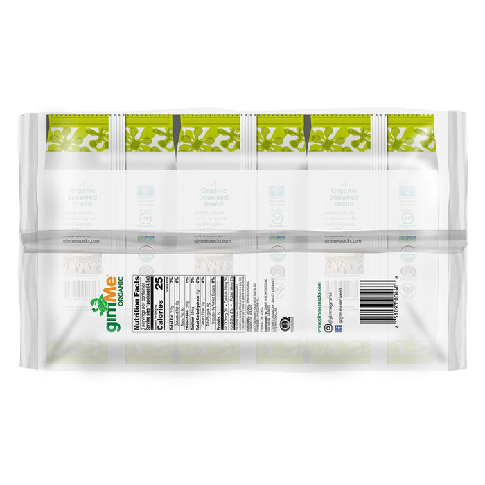 gimMe, Premium Roasted Seaweed, Sea Salt & Avocado Oil, 6 Pack. 0.16 oz (4.5 g) Each - HealthCentralUSA