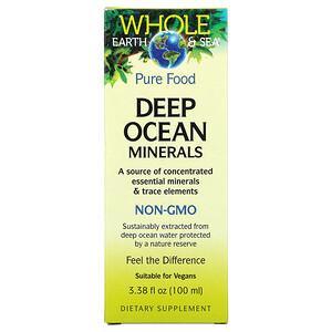 Natural Factors, Whole Earth & Sea, Deep Ocean Minerals, 3.38 fl oz (100 ml) - HealthCentralUSA