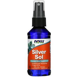 Now Foods, Silver Sol, 4 fl oz (118 ml) - HealthCentralUSA