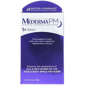 Mederma, PM, Intensive Overnight Scar Cream, 1.0 oz (28 g) - HealthCentralUSA