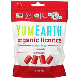 YumEarth, Organic Licorice, Pomegranate, 5 oz (142 g)
